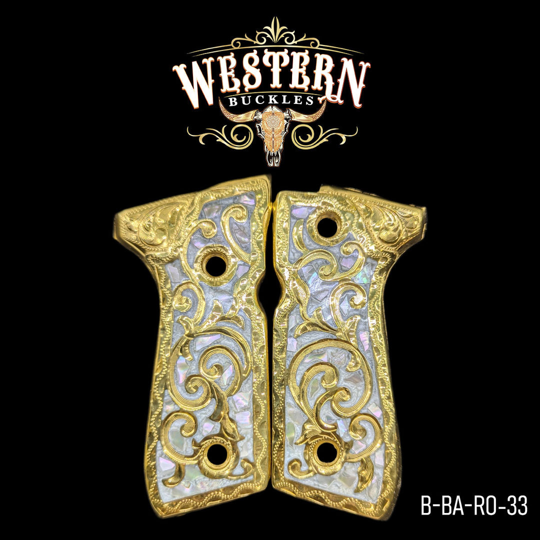 Beretta 92fs Engraving Grips-The Western Buckles