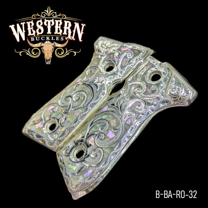 Beretta 92fs Engraving Silver-The Western Buckles