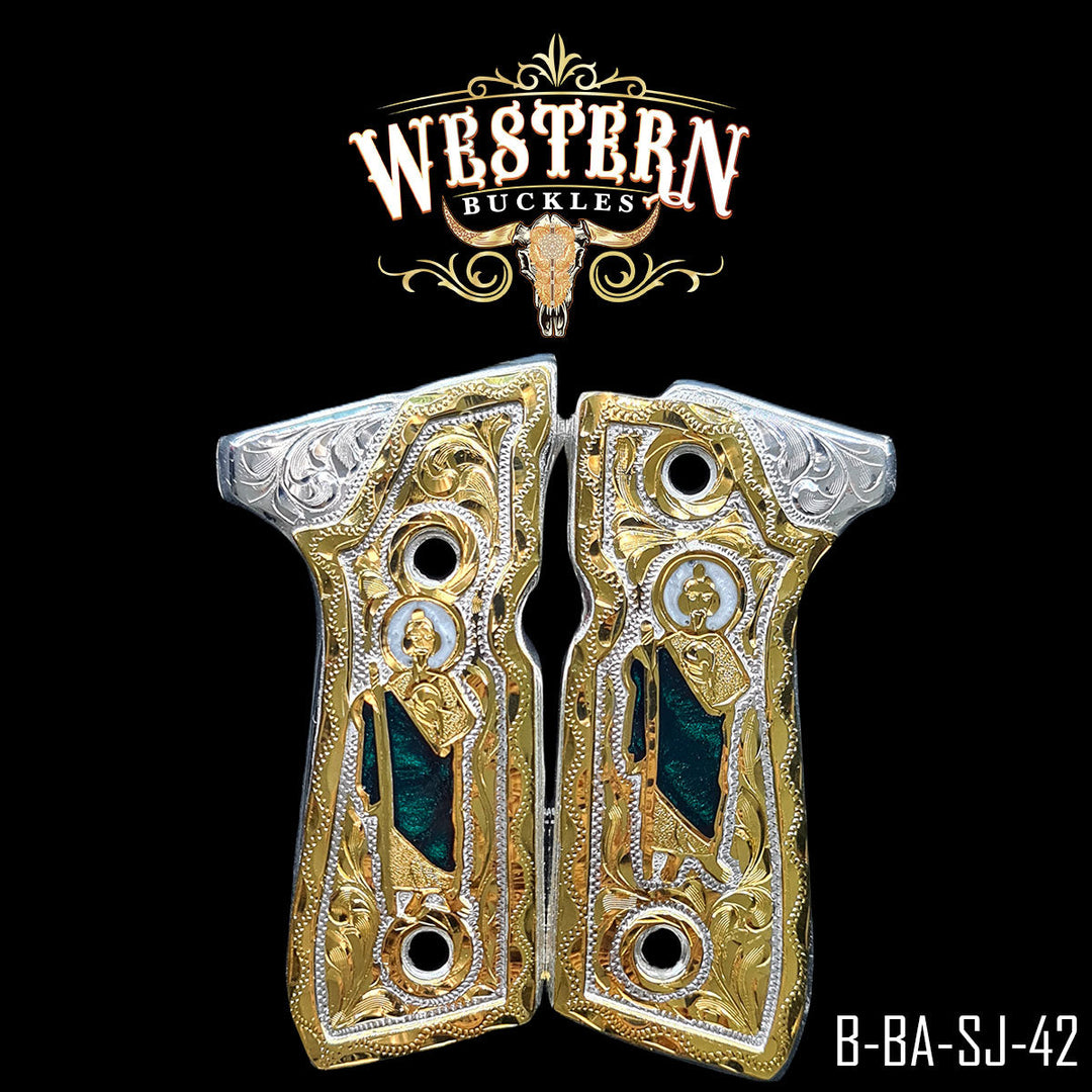 Beretta 92fs Grips San Judas Resina-The Western Buckles