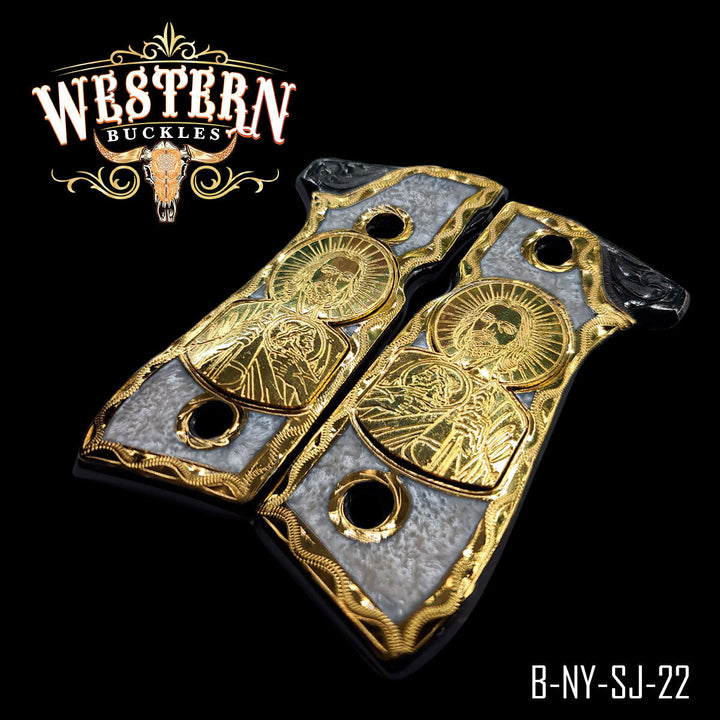 Beretta 92fs San Judas White and Black-The Western Buckles