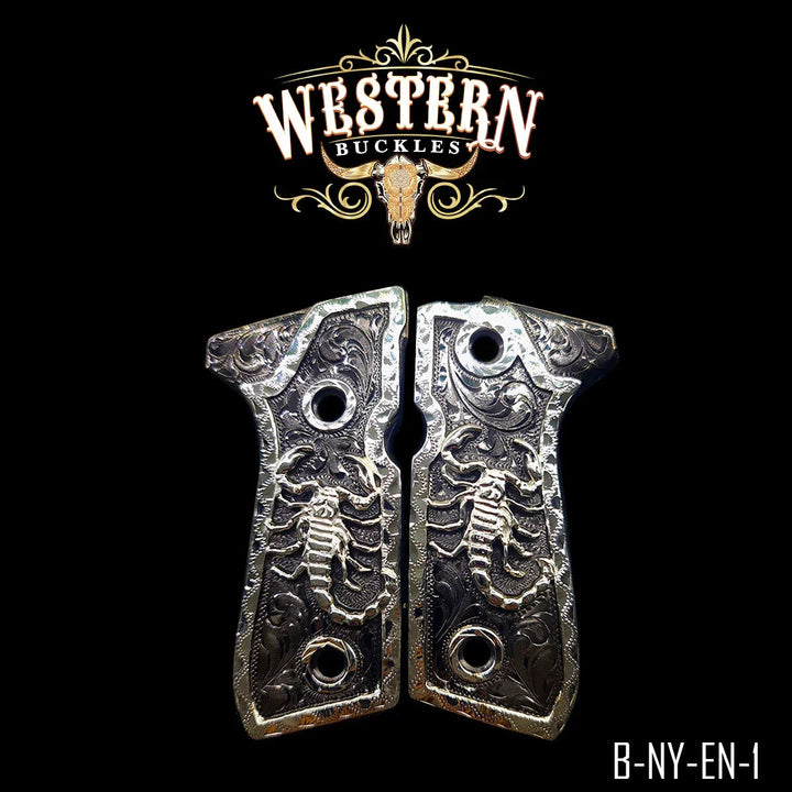 Beretta 92fs Scorpion Silver and Black-The Western Buckles
