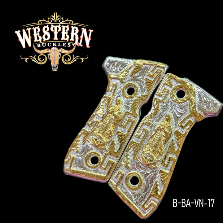 Beretta 92fs Silver and Gold Plated Virgin