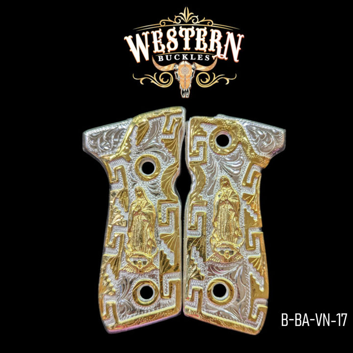 Beretta 92fs Silver and Gold Plated Virgin