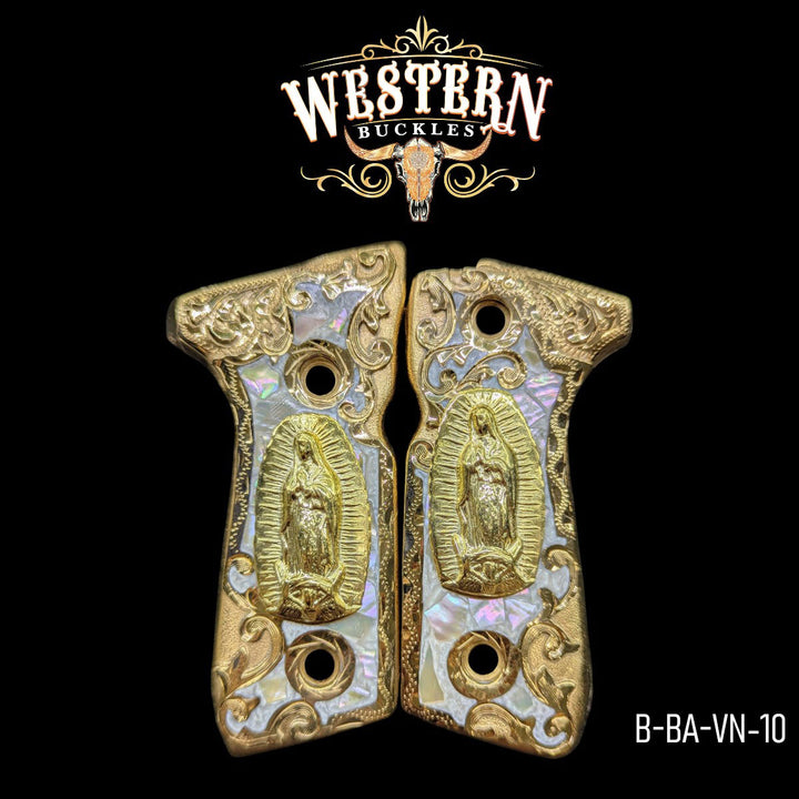 Beretta 92fs Virgin Mother of Pearl Resin-The Western Buckles