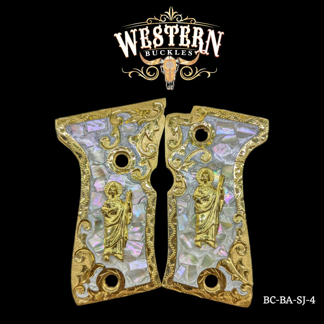 Beretta Compact San Judas Pearl Resin-The Western Buckles