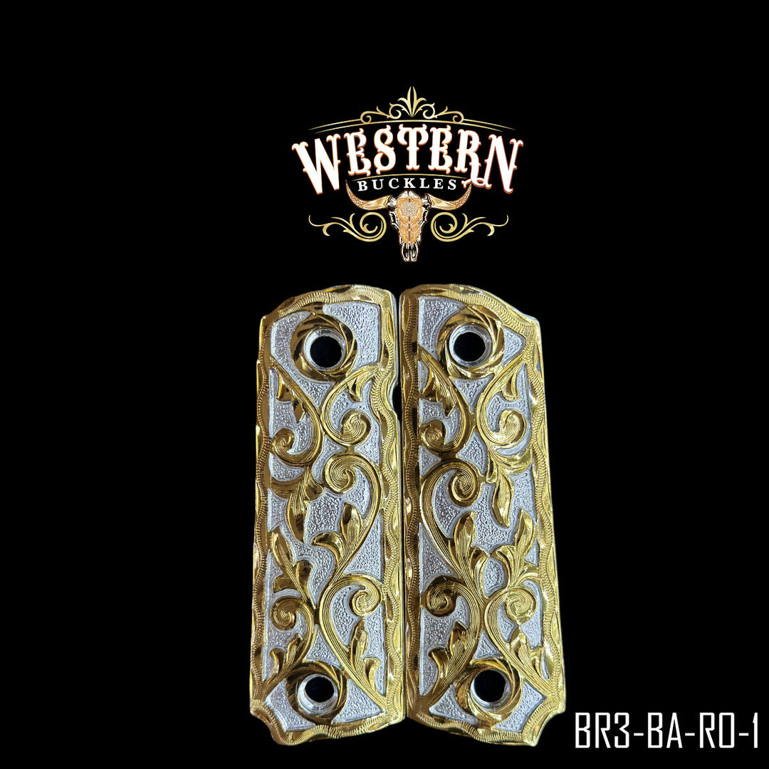Browning 1911 380, 22 Engraving-The Western Buckles