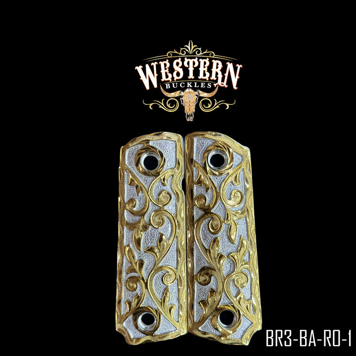 Browning 1911 380, 22 Engraving-The Western Buckles