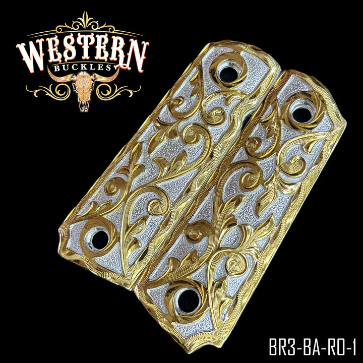 Browning 1911 380, 22 Engraving-The Western Buckles