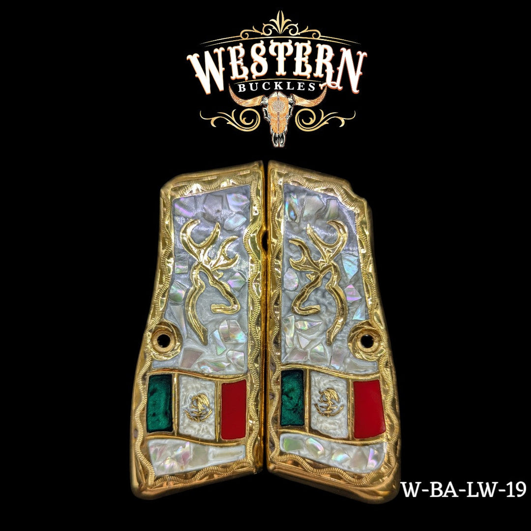 Browning HP Logo Tri Resin-The Western Buckles