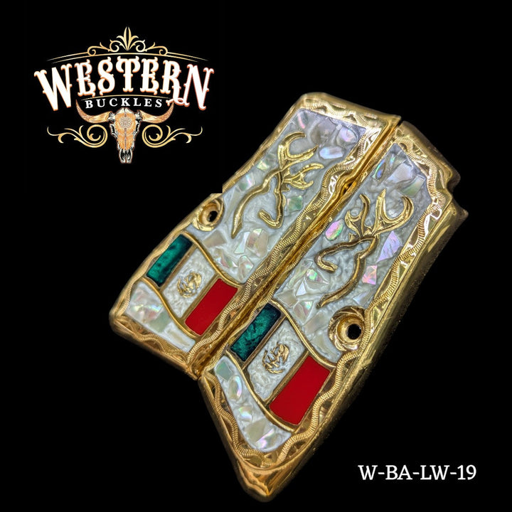 Browning HP Logo Tri Resin-The Western Buckles