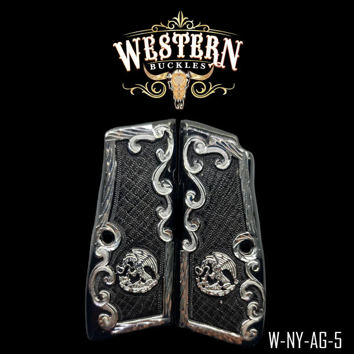 Browning High Power Eagle Silver and Black-The Western Buckles