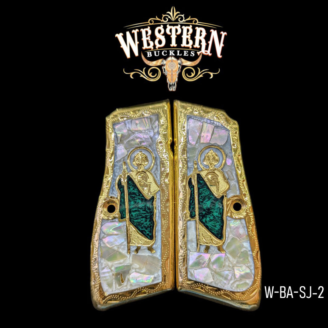 Browning High Power San Judas White Resin-The Western Buckles