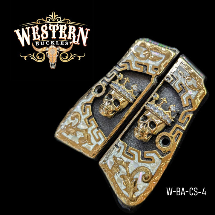 Browning High Power Skull Zircoins and Resin Grips-The Western Buckles