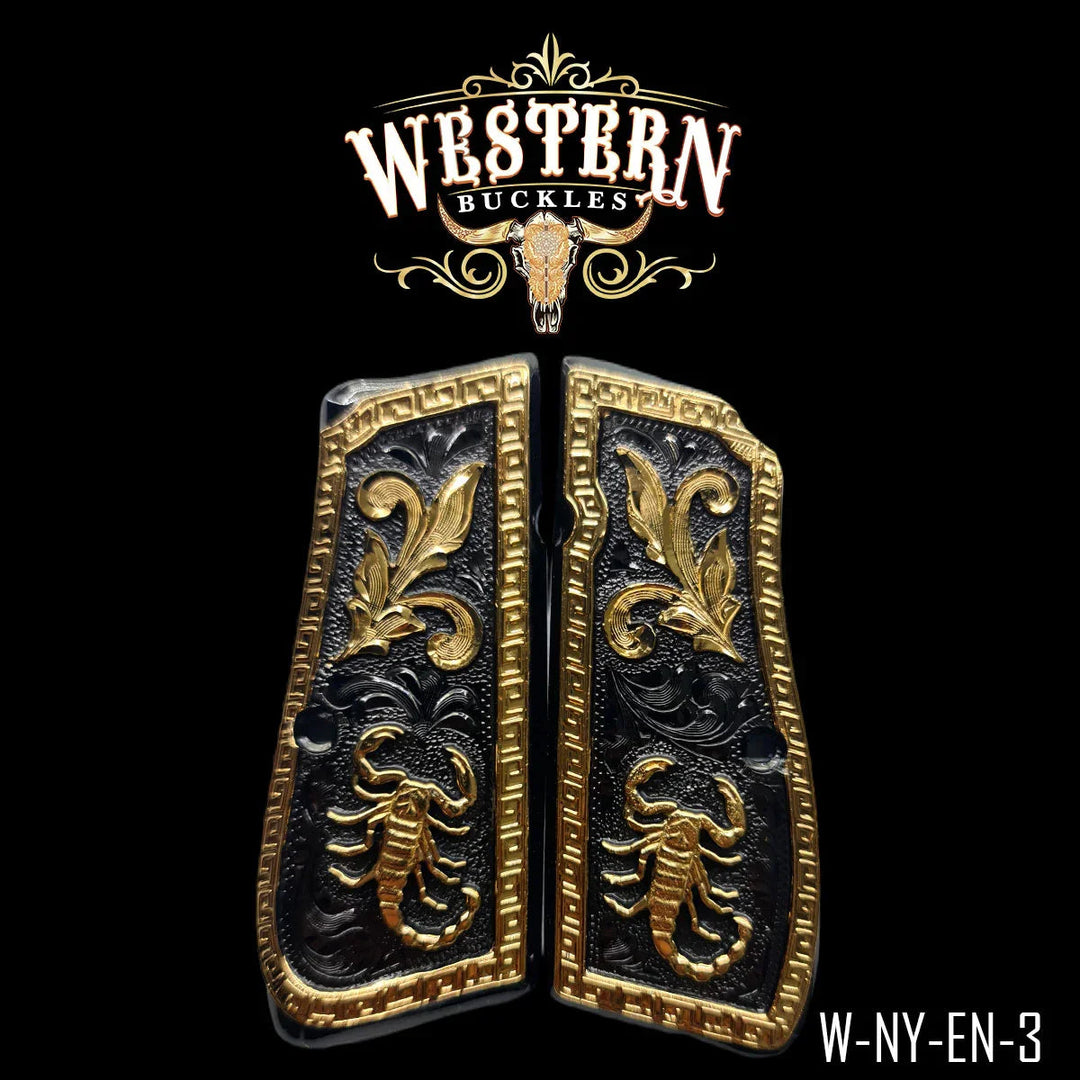 Browning Hp Scorpion Black and Gold-The Western Buckles
