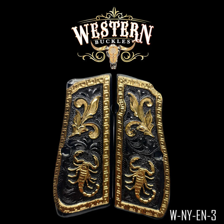 Browning Hp Scorpion Black and Gold-The Western Buckles