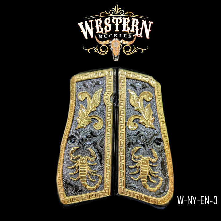 Browning Hp Scorpion Black and Gold-The Western Buckles