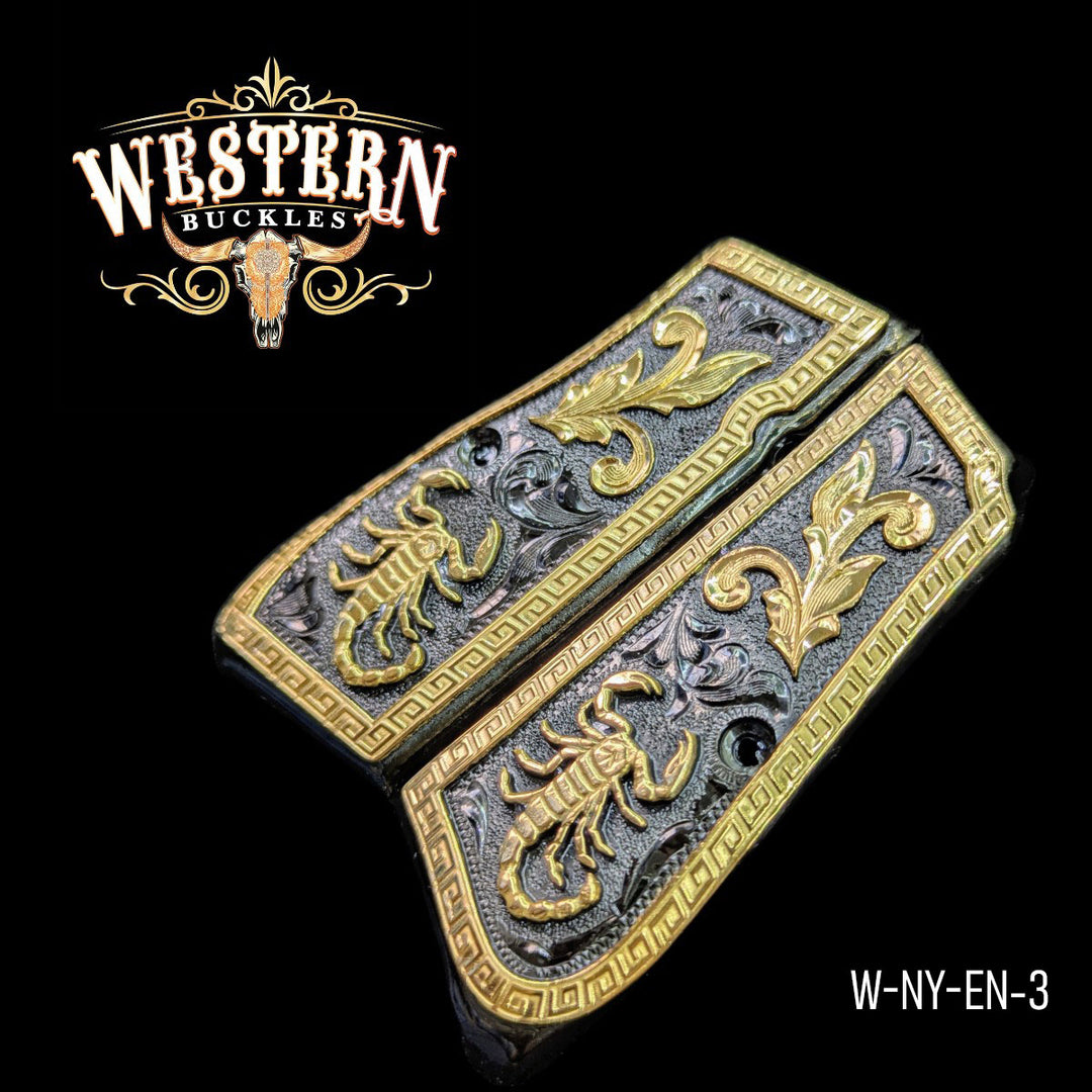 Browning Hp Scorpion Black and Gold-The Western Buckles