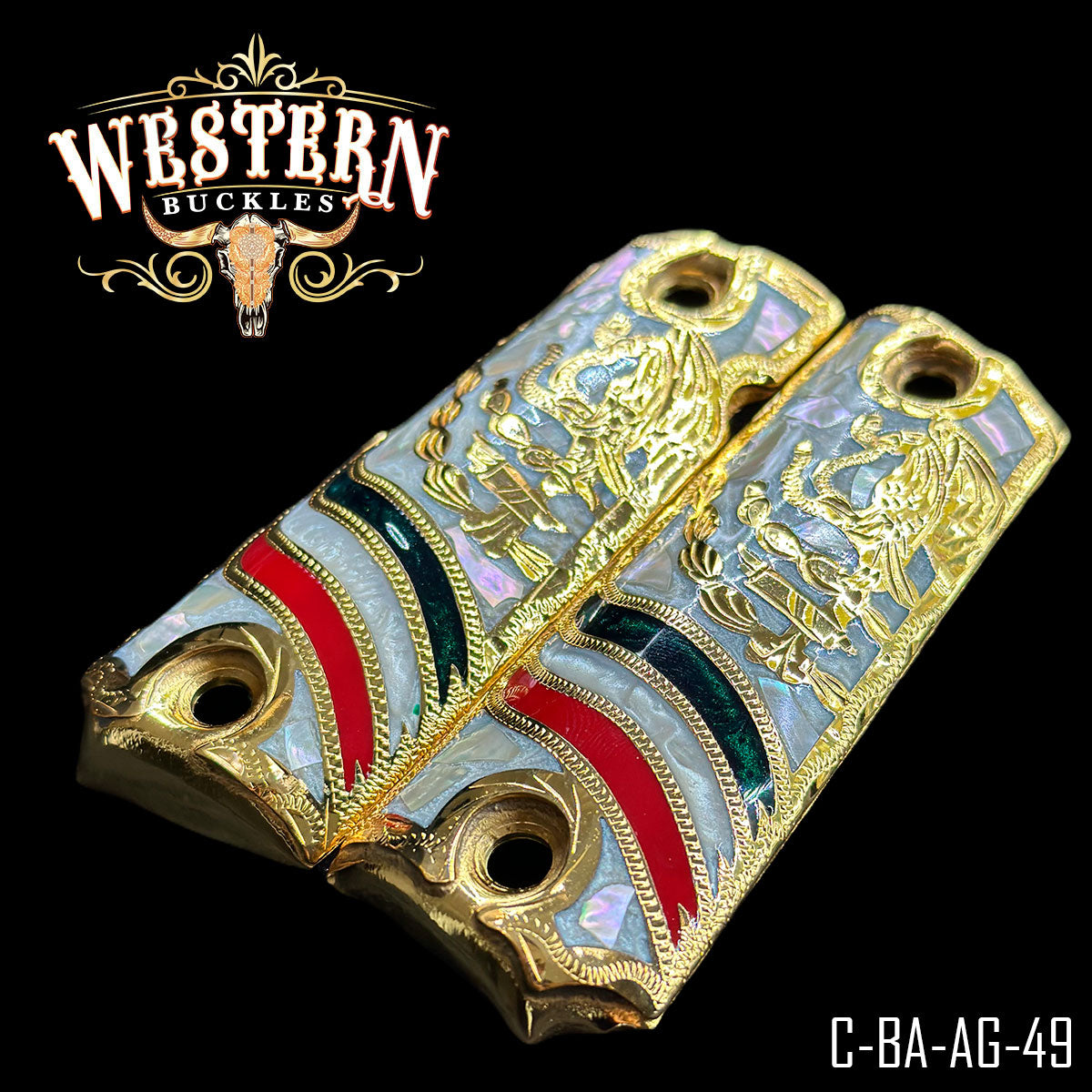 Cachas Colt 1911 Grips Aguila Mexicana Resina