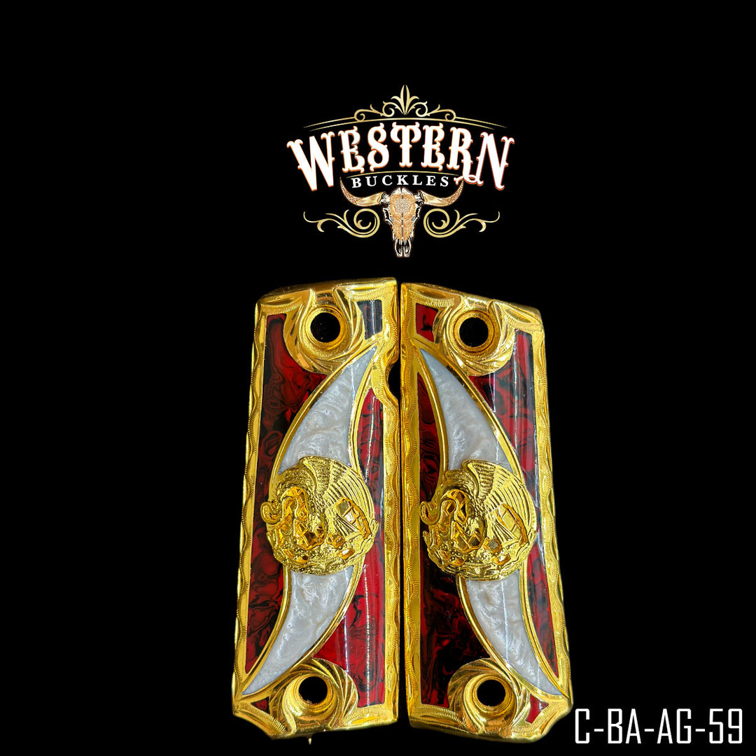 Colt 1911 Eagle Gun Grips | Handcrafted by Western Buckles | SKU C-BA-AG-59