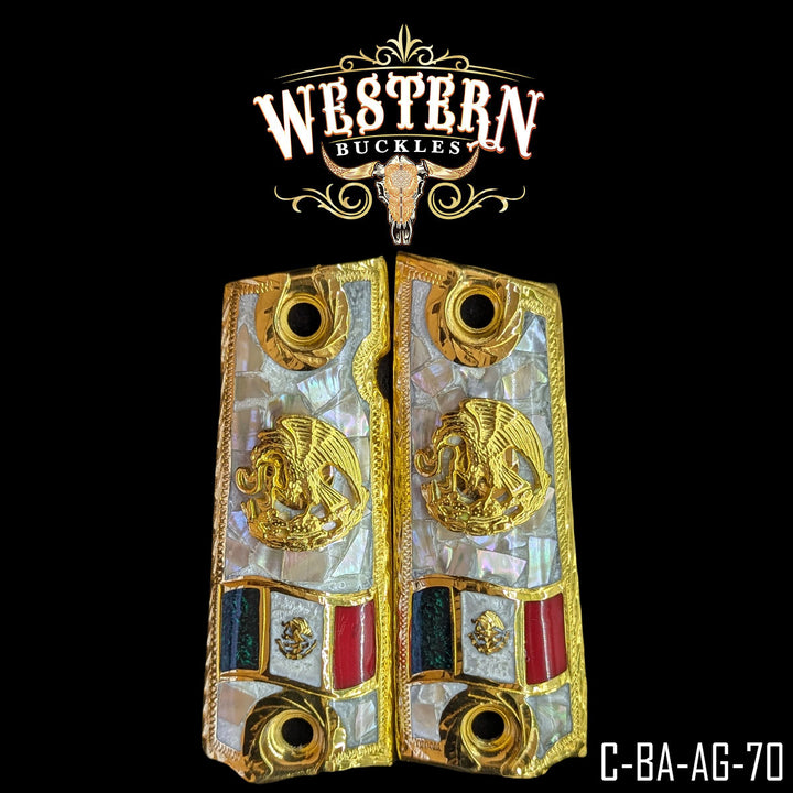 1911 Eagle Gun Grips | Handcrafted by Western Buckles | SKU C-BA-AG-70