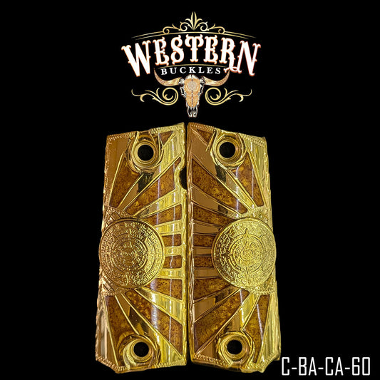 Cachas Colt 1911 Grips Calendario Azteca