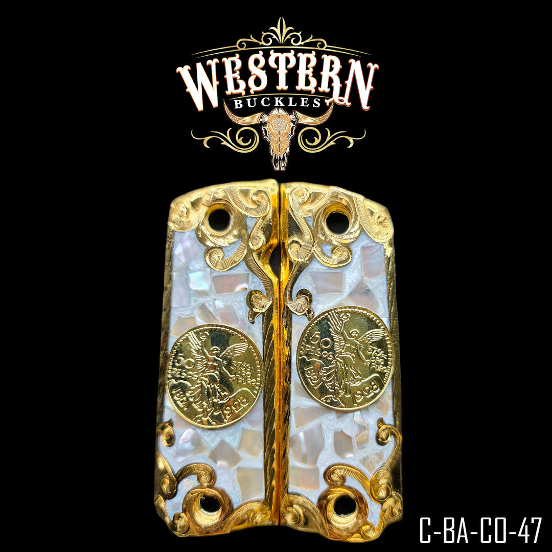 1911 Centenario Cachas — Artisan Resin | Handcrafted by Western Buckles | SKU C-BA-CO-47