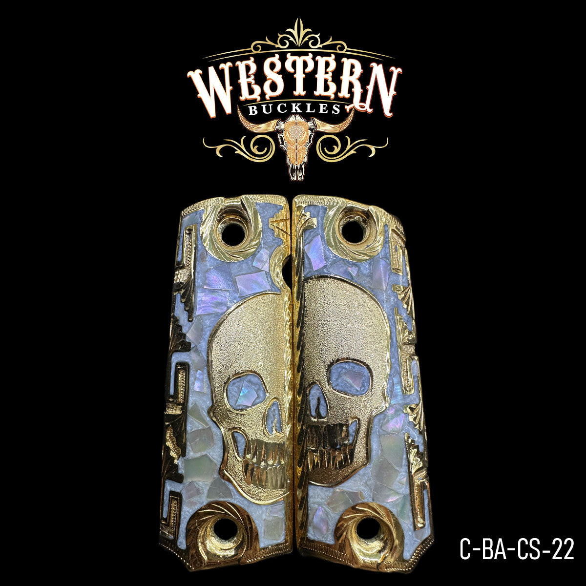 Cachas Colt 1911 Grips Colt Calavera Resina