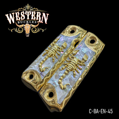 Cacha Colt 1911 Escorpion Oro y Resina