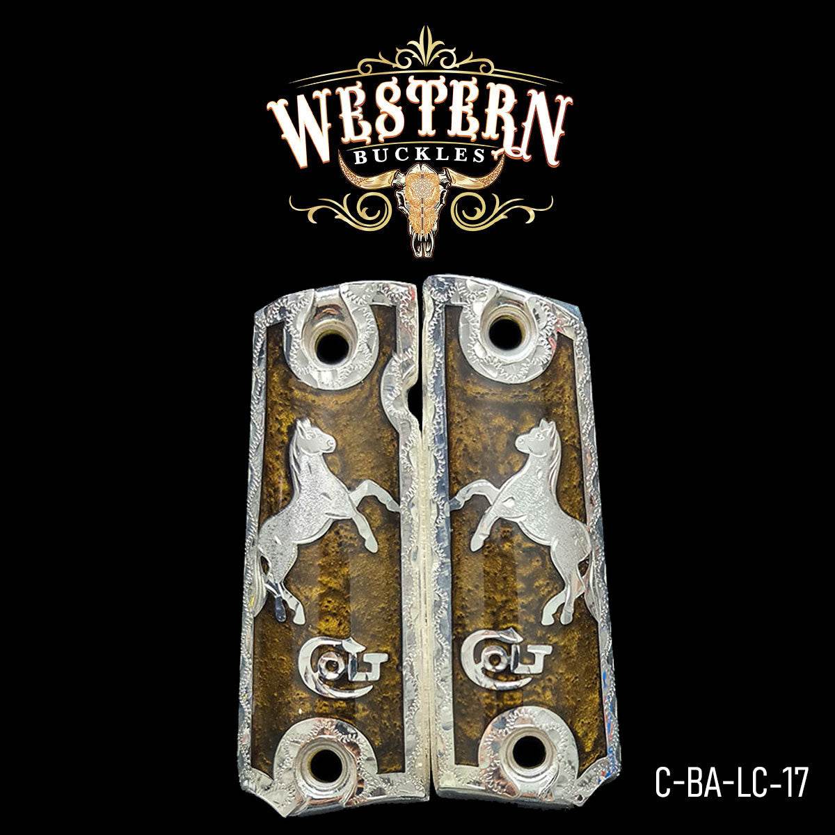 Cacha Colt 1911 Caballo Colt Resina - Western Buckles