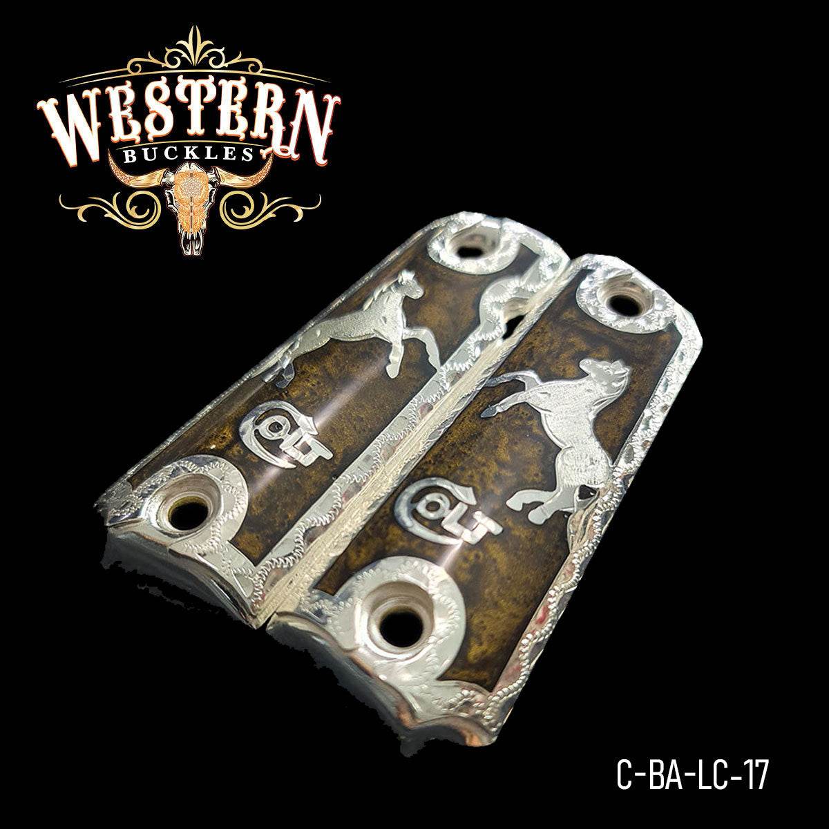 Cacha Colt 1911 Caballo Colt Resina - Western Buckles