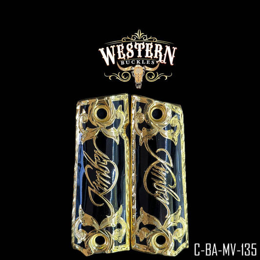 Cachas Colt 1911 Grips Kimber Oro y Resina - Western Buckles