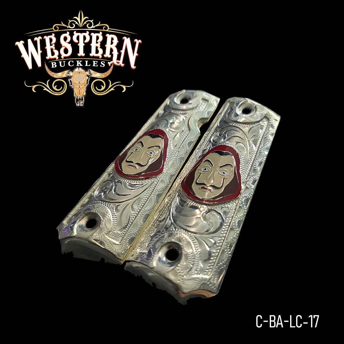 Cacha Colt 1911 Casa De Papel Rameado - Western Buckles