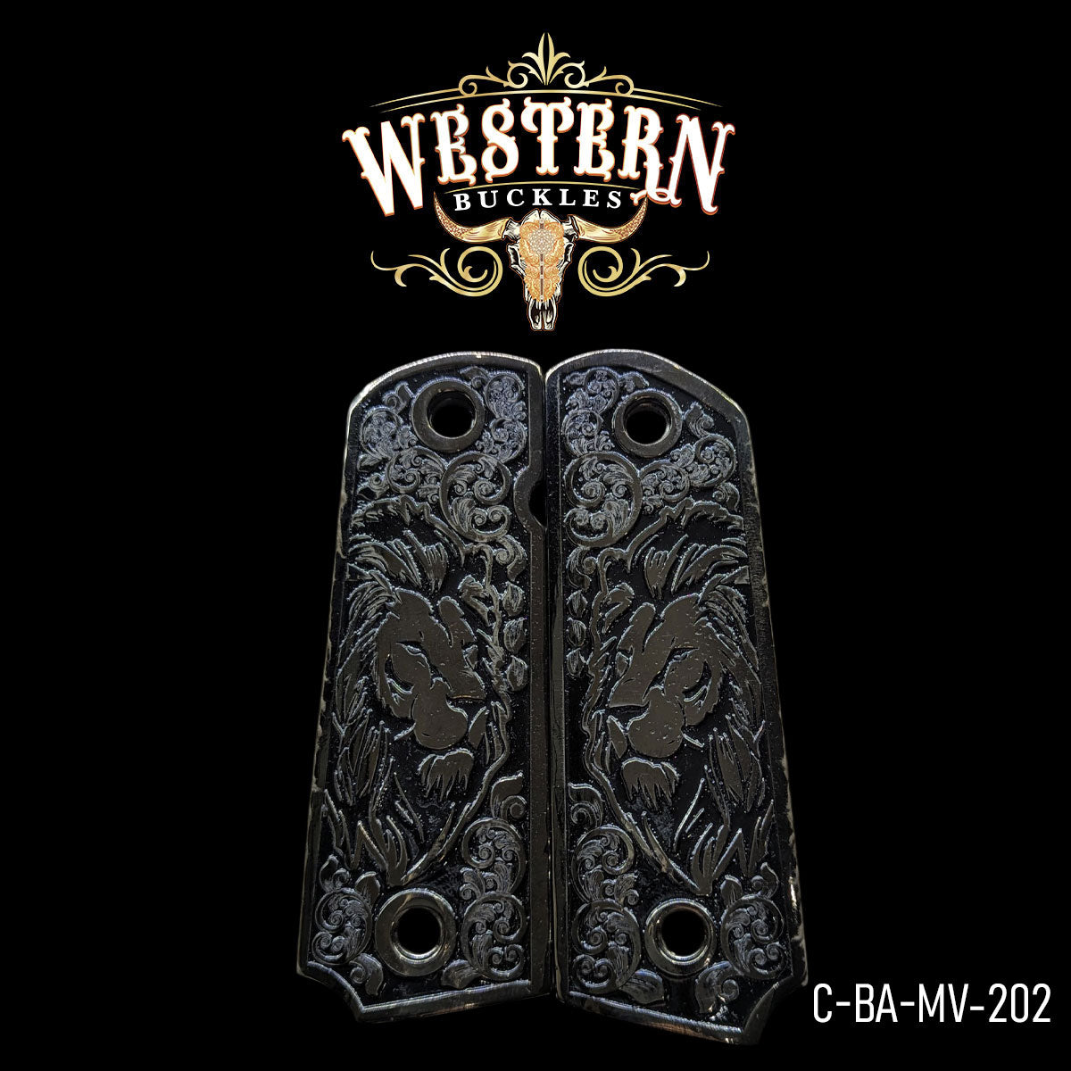 Cachas Colt 1911 Leon Negro 