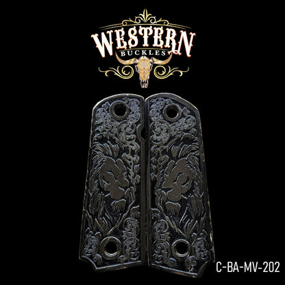 Cachas Colt 1911 Leon Negro 