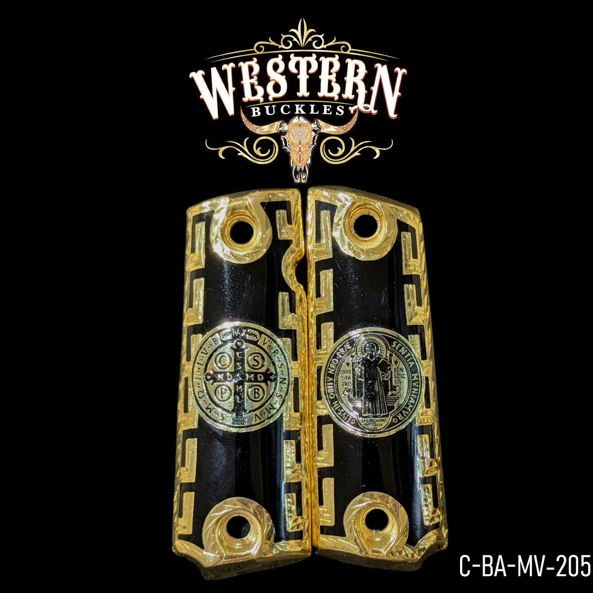 Cachas Colt 1911 San Benito Dorado y Resina