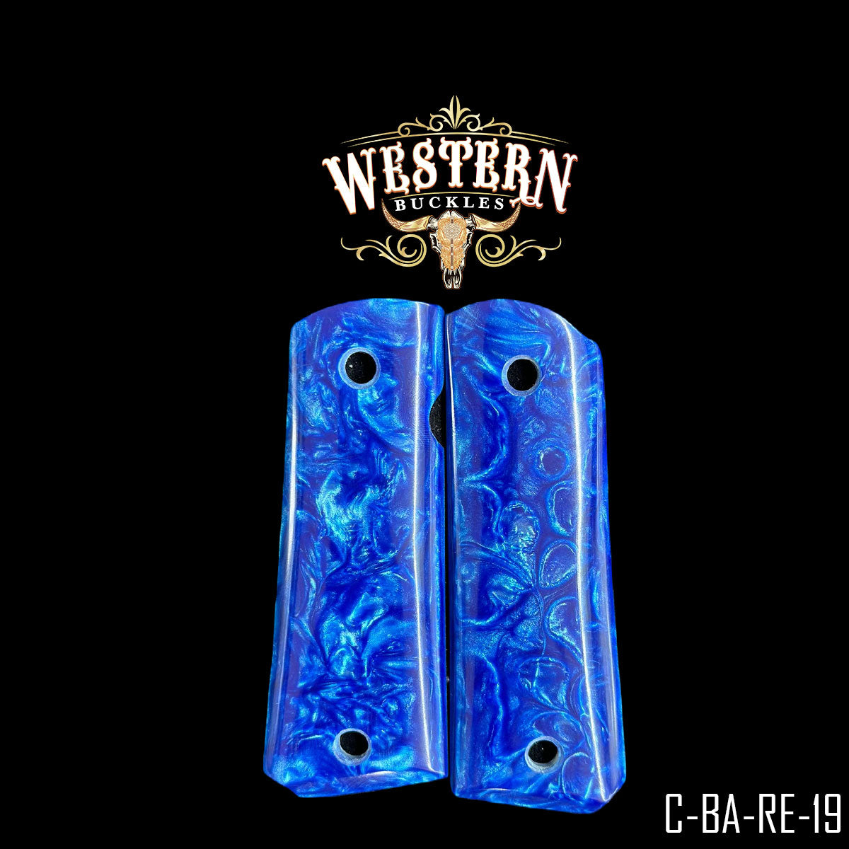 Cachas Colt 1911 Grips De Resina Azul