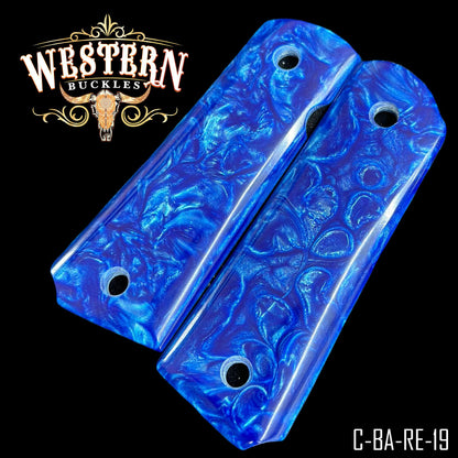 Cachas Colt 1911 Grips De Resina Azul