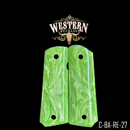 Cachas Colt 1911 Grips De Resina Verde