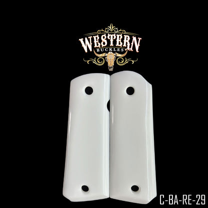 Cachas Colt 1911 Grips De Resina Blanca