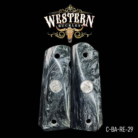 Cachas Colt 1911 Logo Colt Resina - Western Buckles