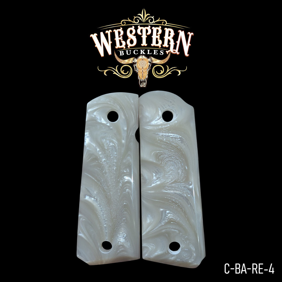 Cachas Colt 1911 Grips De Resina Blanca