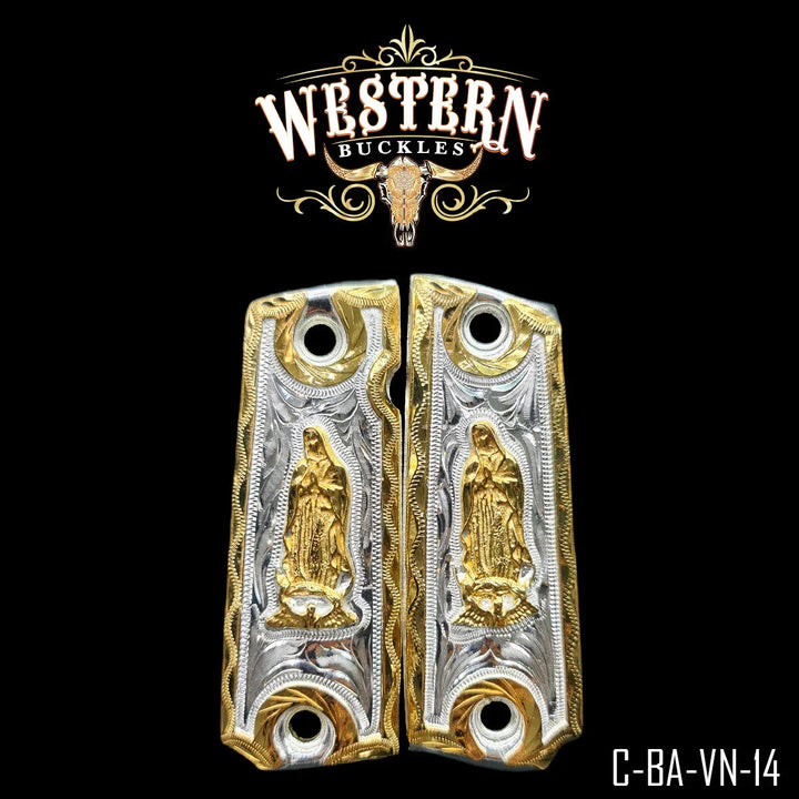 Grips Full Size 1911 Virgin Silver and Gold Plated