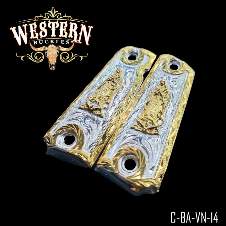 Grips Full Size 1911 Virgin Silver and Gold Plated
