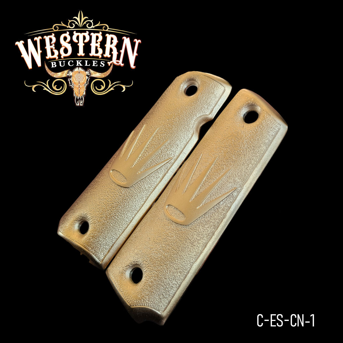 Cacha Colt 1911 Corona Dorado Mate