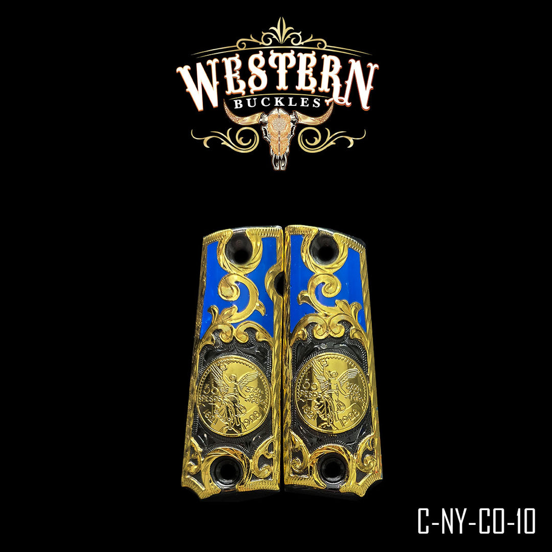 1911 Centenario Cachas — Artisan Resin | Handcrafted by Western Buckles | SKU C-NY-CO-10