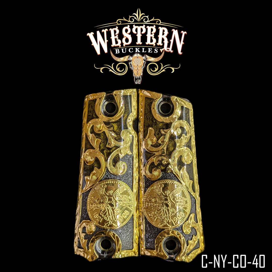 1911 Centenario Cachas — Hand-Engraved | Handcrafted by Western Buckles | SKU C-NY-CO-40