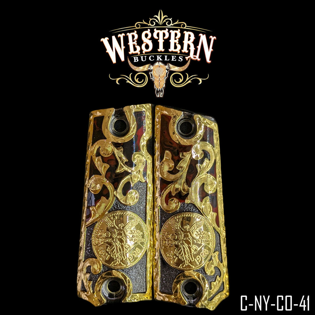 1911 Centenario Cachas — Hand-Engraved | Handcrafted by Western Buckles | SKU C-NY-CO-41