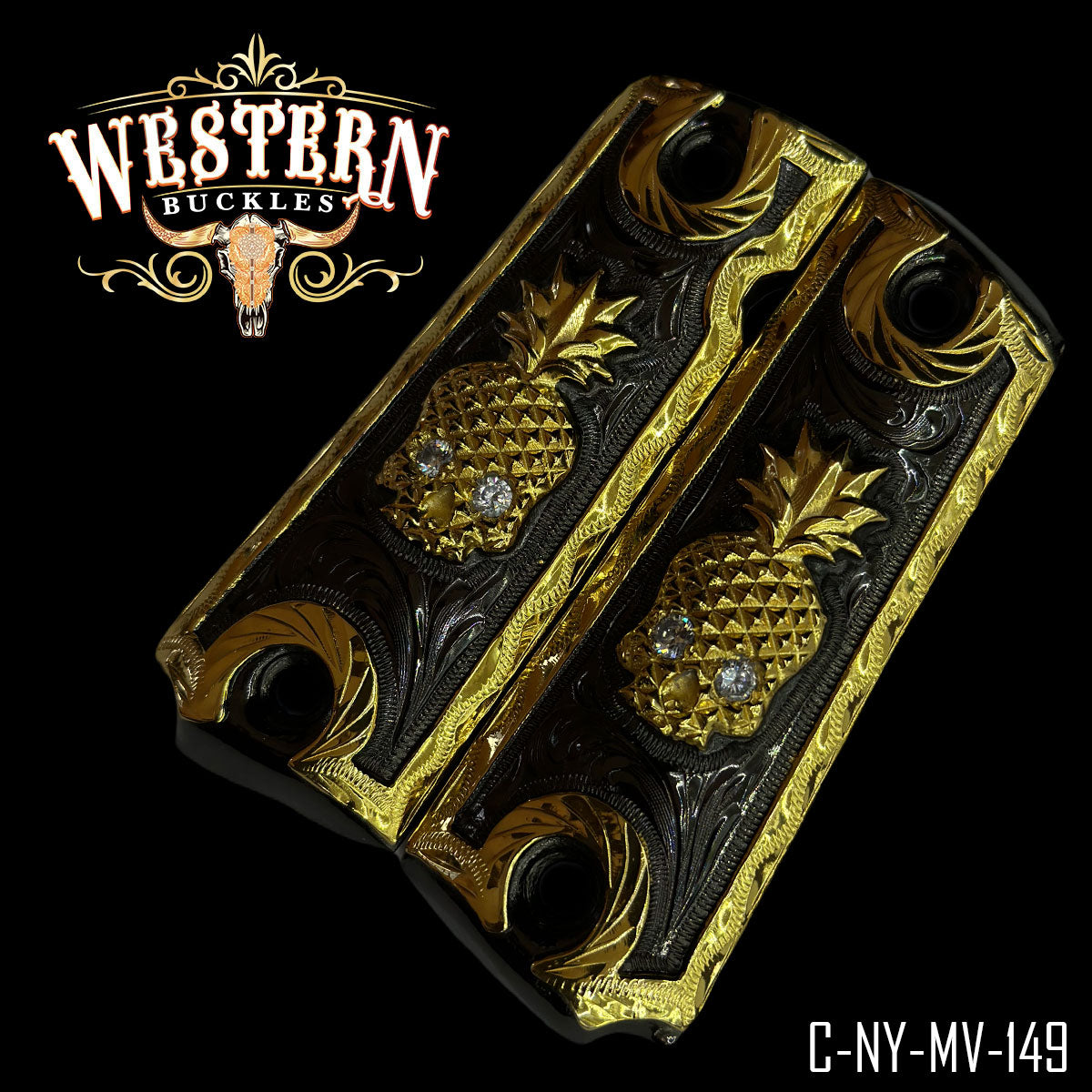 Cachas Colt 1911 Grips Calavera Piña