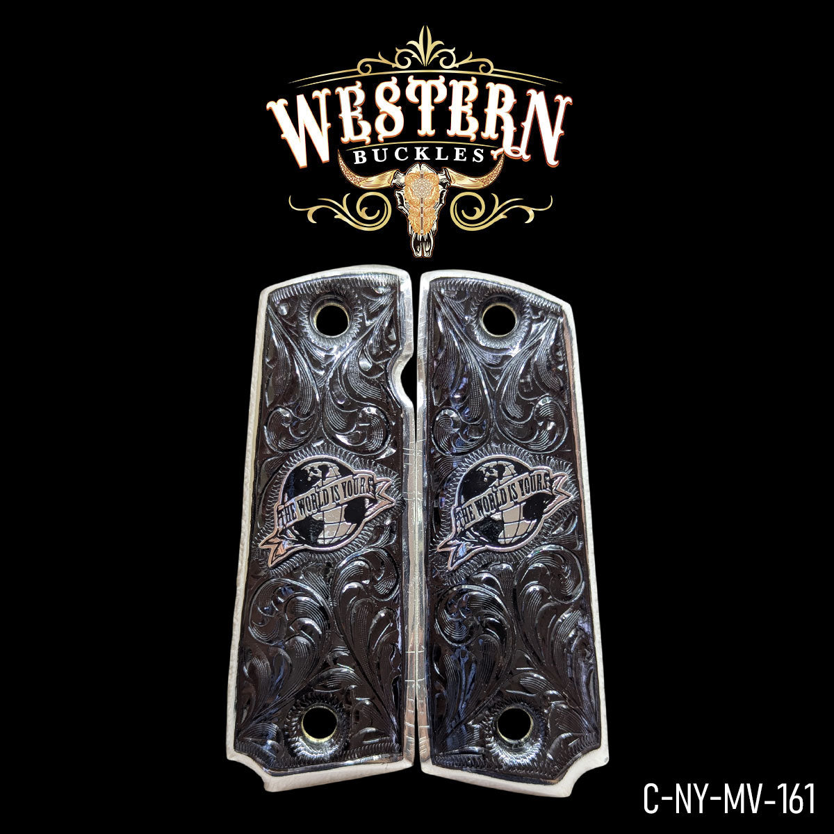 Cachas Colt 1911 Grips The World Is Yours