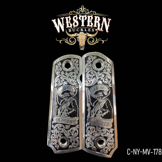 Cachas Colt 1911 Revolucion Plata - Western Buckles
